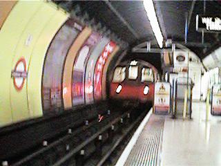 Leaving station for Victoria Line